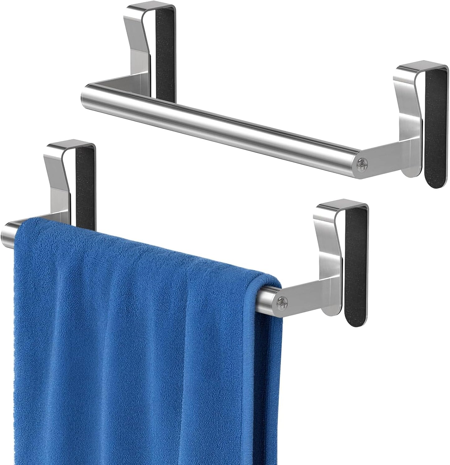 Toallero acero inox comp puerta gabinete set 2 níquel