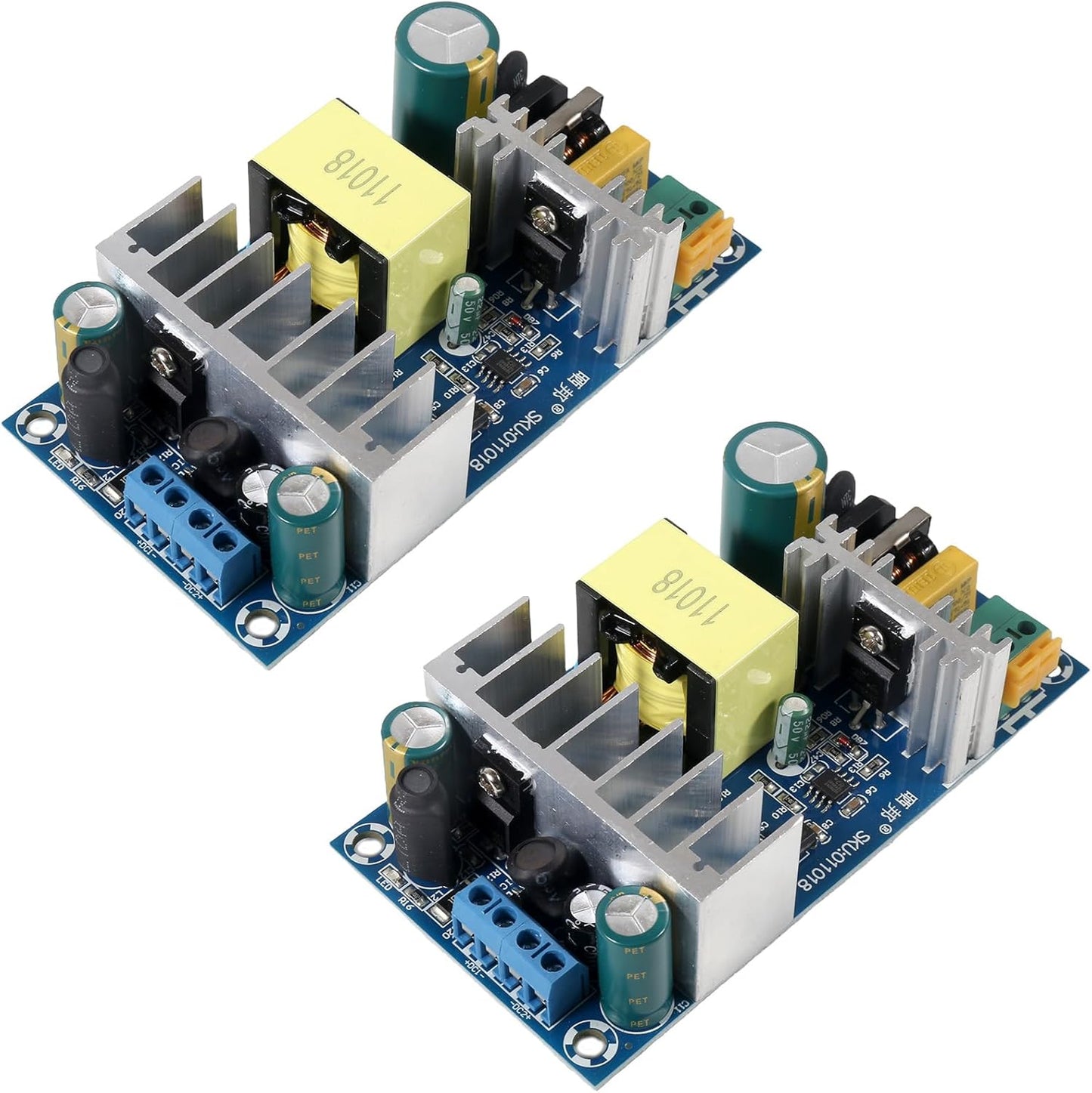 Módulo fuente alimentación CC 24V 4A 12V 1A dual 100W industrial