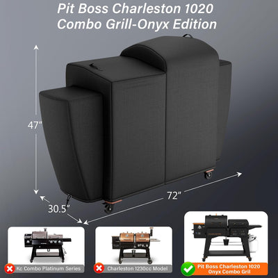 Cubierta parrilla Pit Boss Charleston PB1020 Onyx Edición