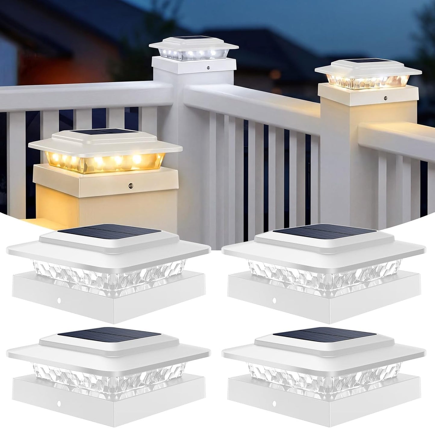 Luz solar poste exterior 4en1 3 temperaturas ajustables