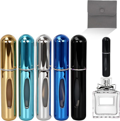 Atomizador perfume recargable 5uds 0.2oz portátil