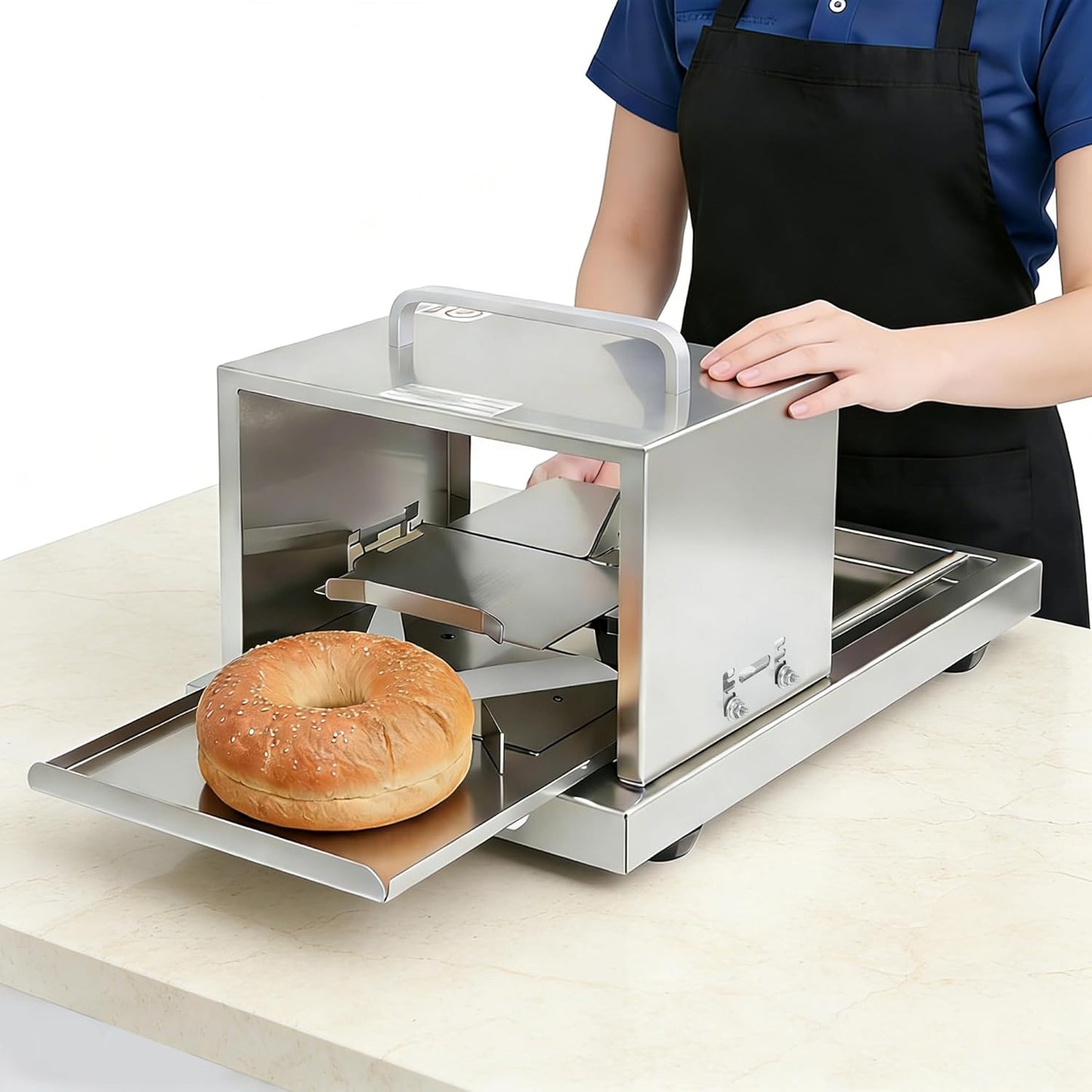 Cortador Bagel Uniforme Manual para Cocina