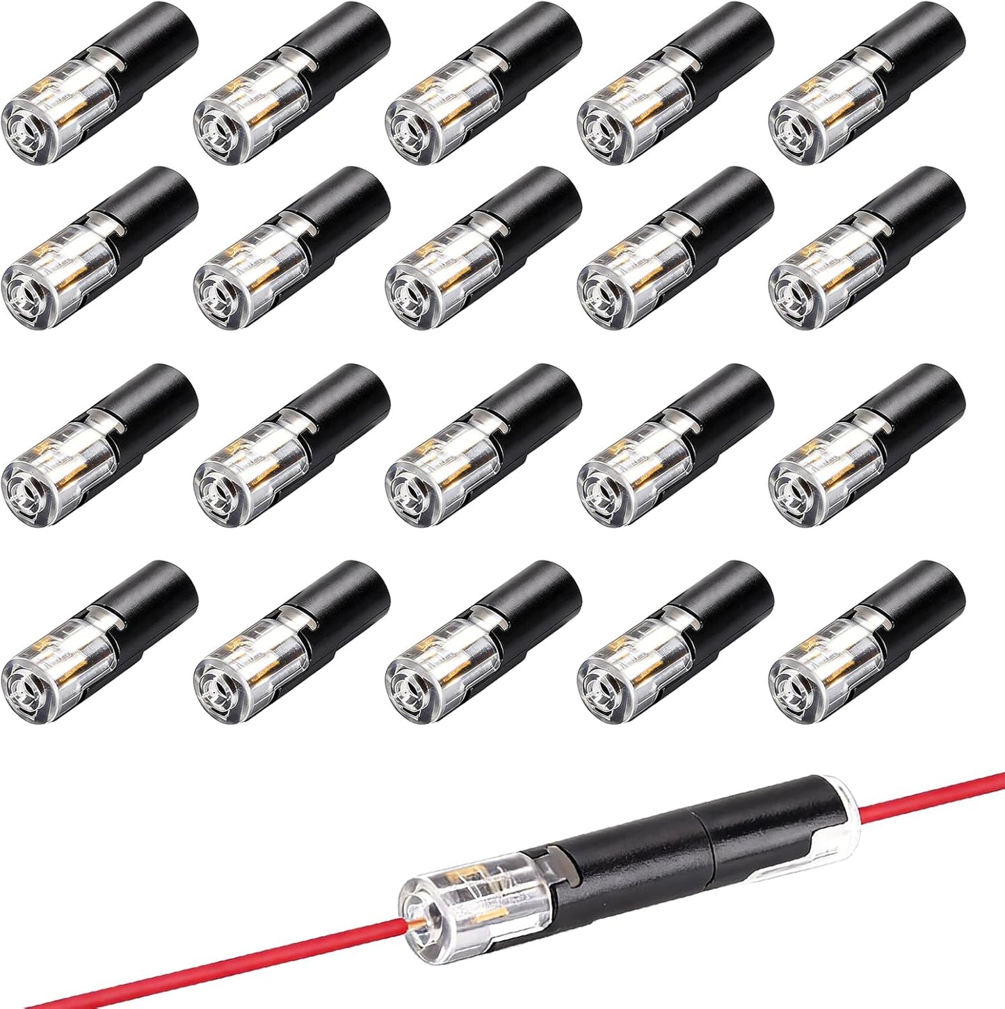 20 Conectores Doble Cable 18-22 AWG Para Luces LED