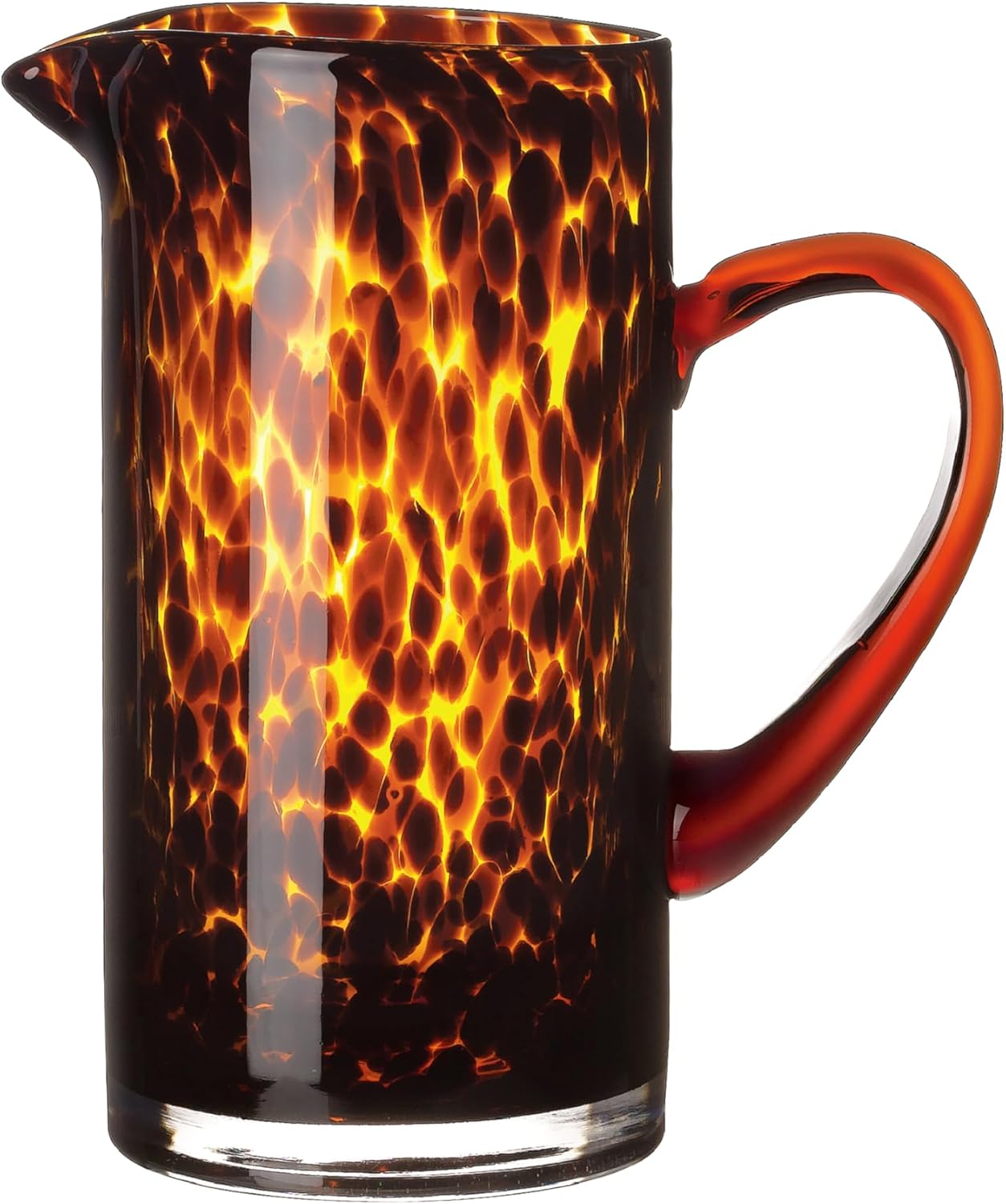 Pitcher Vidrio Caparazón de Tortuga y 4 Vasos DOF 10oz