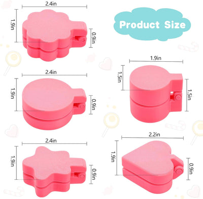 Set 2 Moldes Redondos Tarta Plástico ABS Kit Hornear Rosa