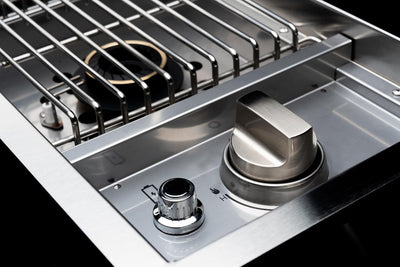 Quemador lateral acero inox 12000BTU parrilla propano
