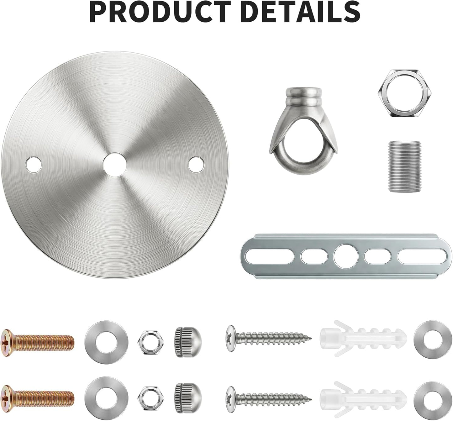 Kit soporte lámpara moderno para techo 100mm
