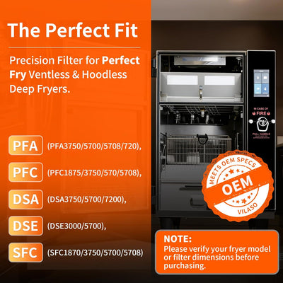 Kit filtro aire freidora HEPA 2 etapas carbón activado 83543 2FK001