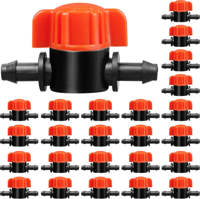 Válvula corte riego 1/4 pulg set 25 interruptores