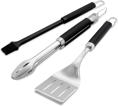 Set 3 Pzas Herramientas Parrilla Acero Inox