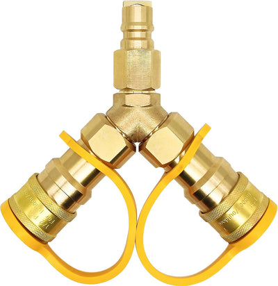 Divisor gas natural 3/8pulg adaptador NAT baja presion