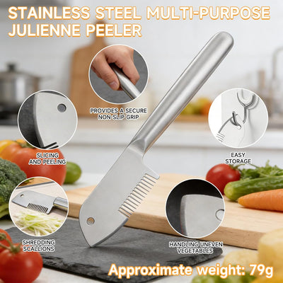 Pelador acero inox multiusos para frutas verduras