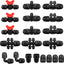 Kit accesorios riego goteo 1/2pulg válvulas codos tapas