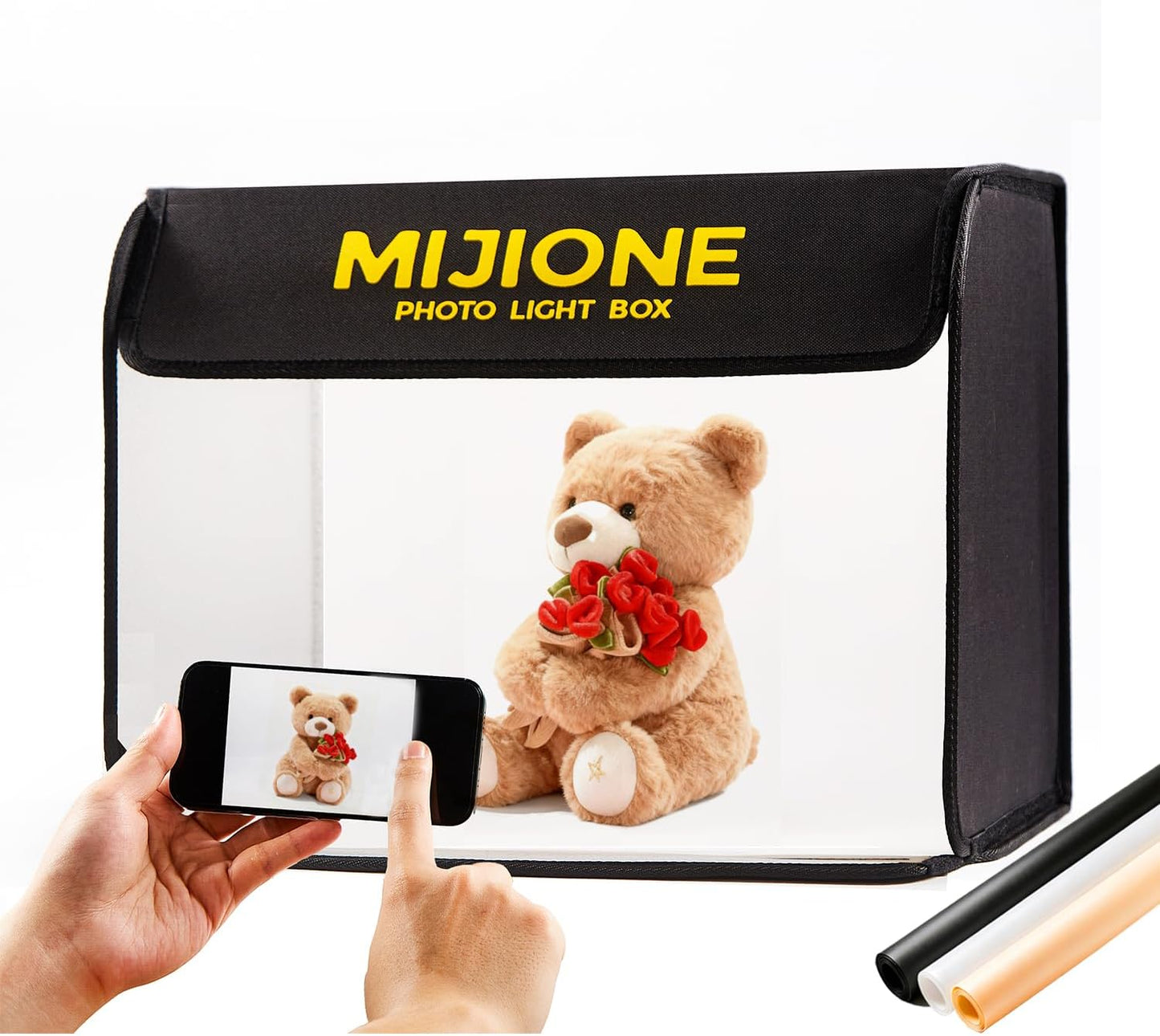 Caja luz fotográfica 17x13x13pulg LED bicolor