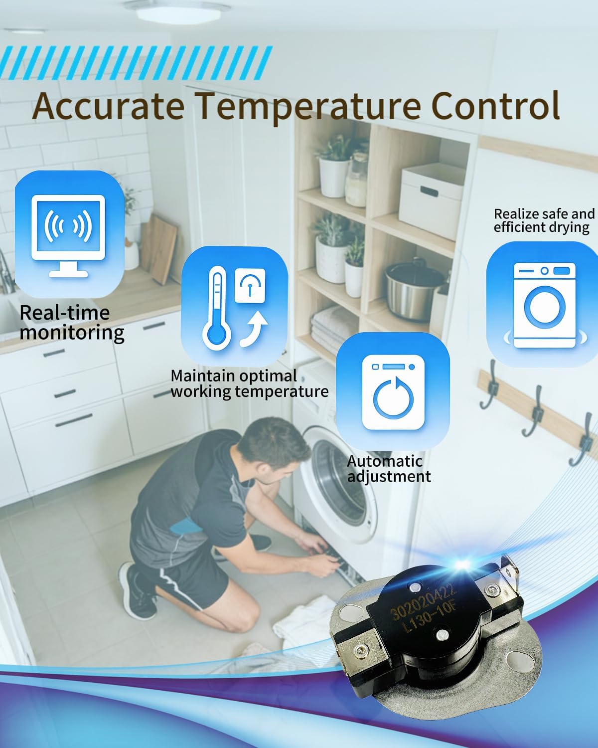 Termostato secador comp GE WE04X26214