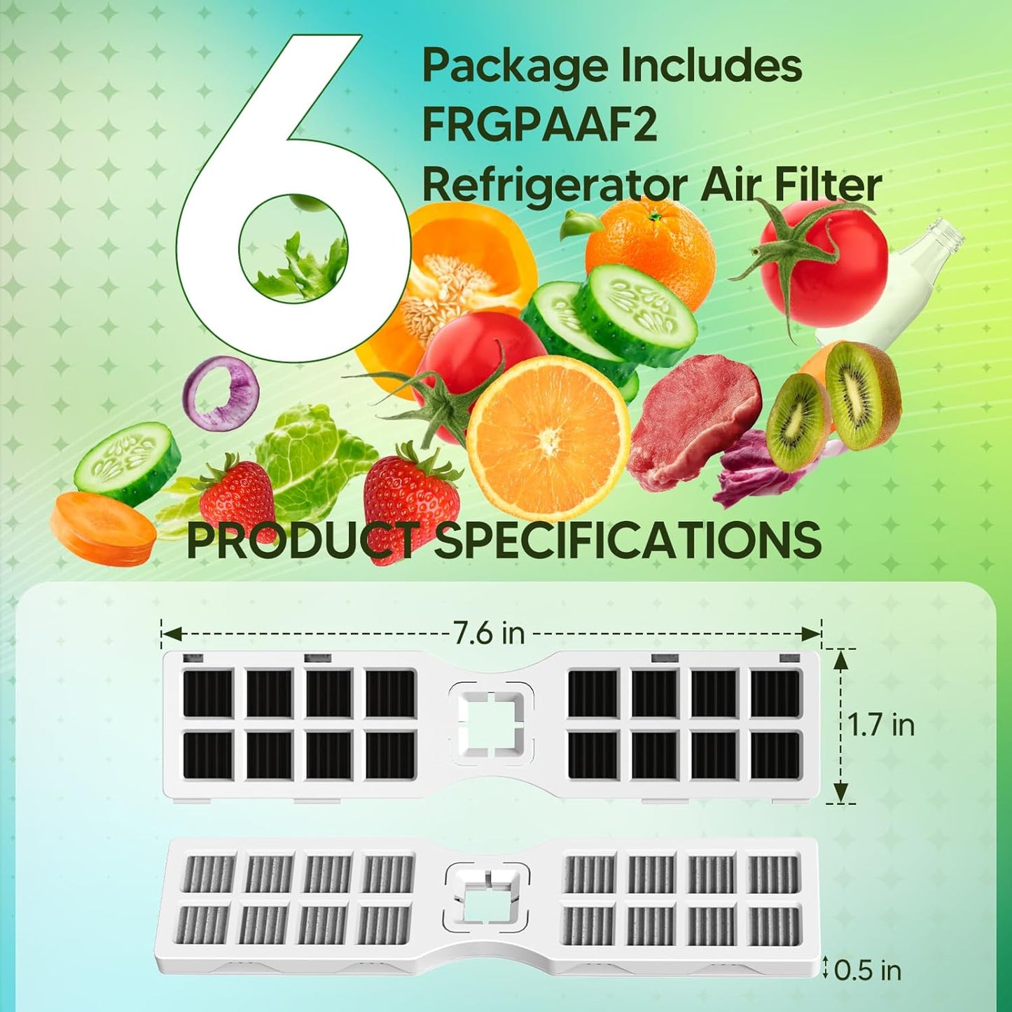 Filtro aire PureAir AF-2 Frigidaire set 6