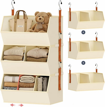 Organizador colgante armario tela plegable con divisor