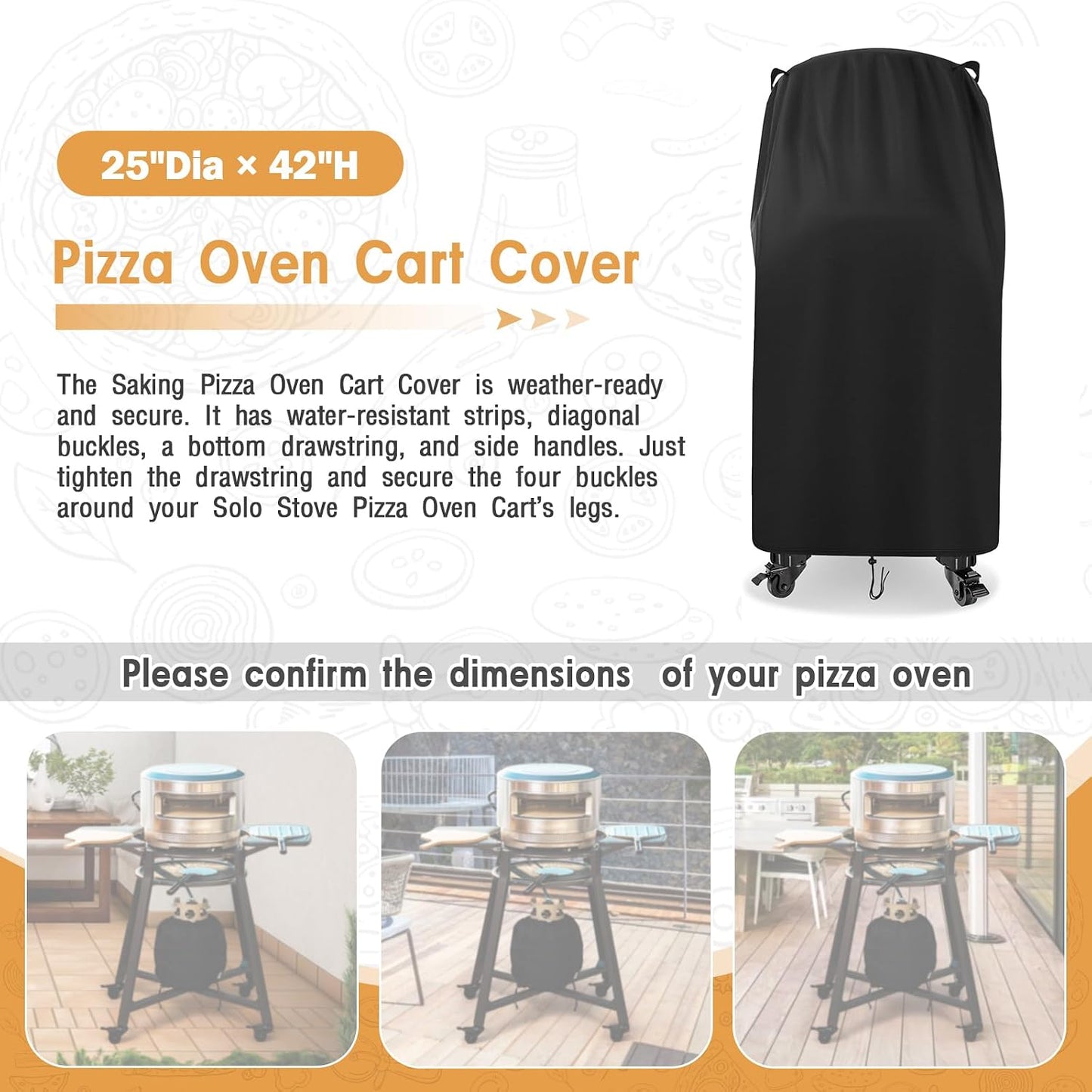 Funda horno pizza Solo Stove Pi resistente agua 25