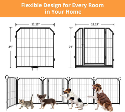 Valla acero ángulo corral perros 24x16 interiores exteriores
