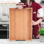 Bandeja rectangular madera mangos metal para otomano