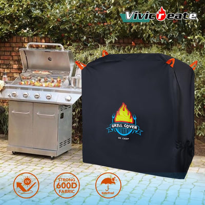 Cubierta impermeable parrilla BBQ 52pulg tela 420D resistente