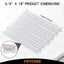 Protector puerta gabinete 18pulg transparente flexible