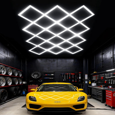 Luces hexagonales LED para garaje y almacenes