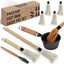 Juego 8 Pzas Brocha Trapeadora BBQ Olla Salsa Hierro Fundido