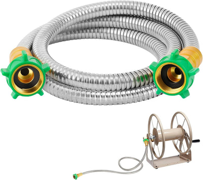 Manguera jardín corta 5ft acero inox 304 conector hembra a hembra