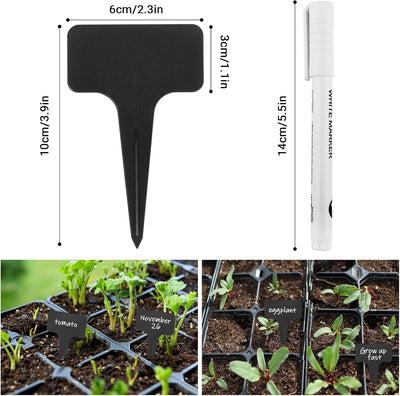 300 Etiquetas Jardín 4pulg Tipo T para Plantas