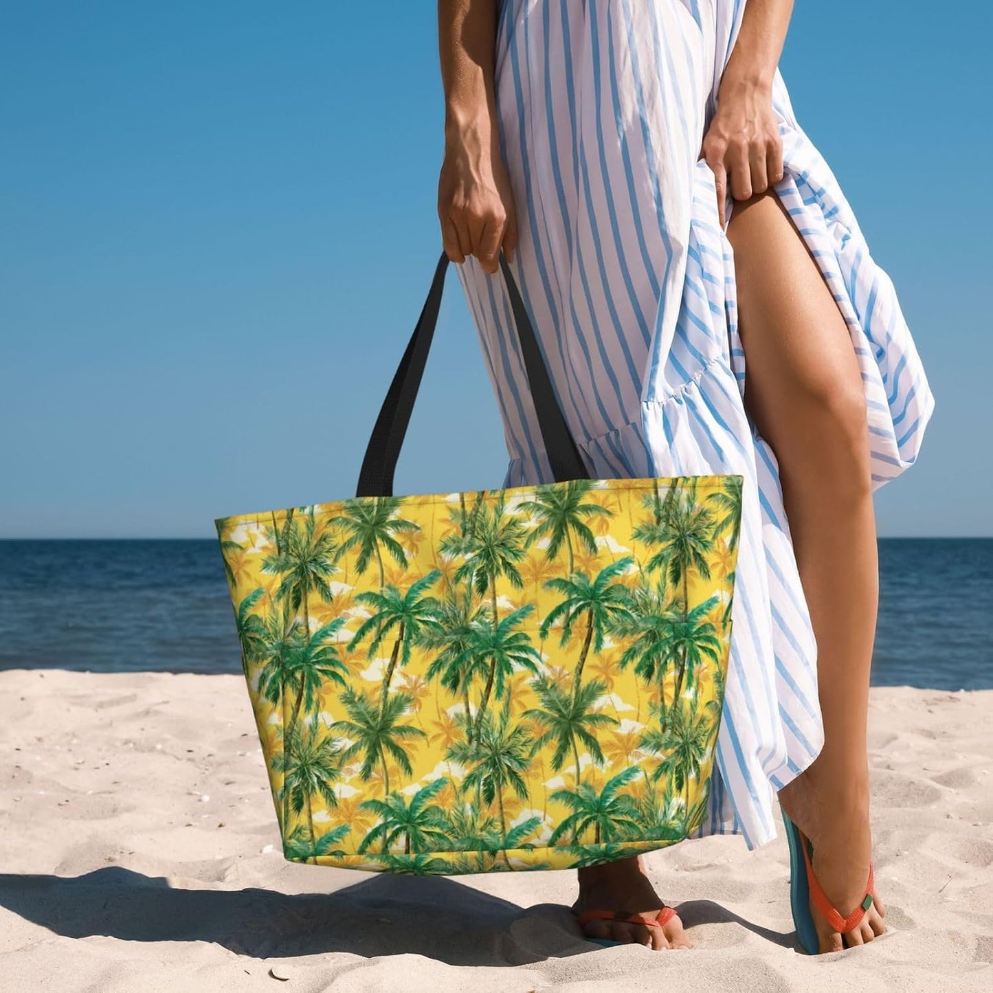 Bolsas playa mujer estampado bonito impermeable con cremallera