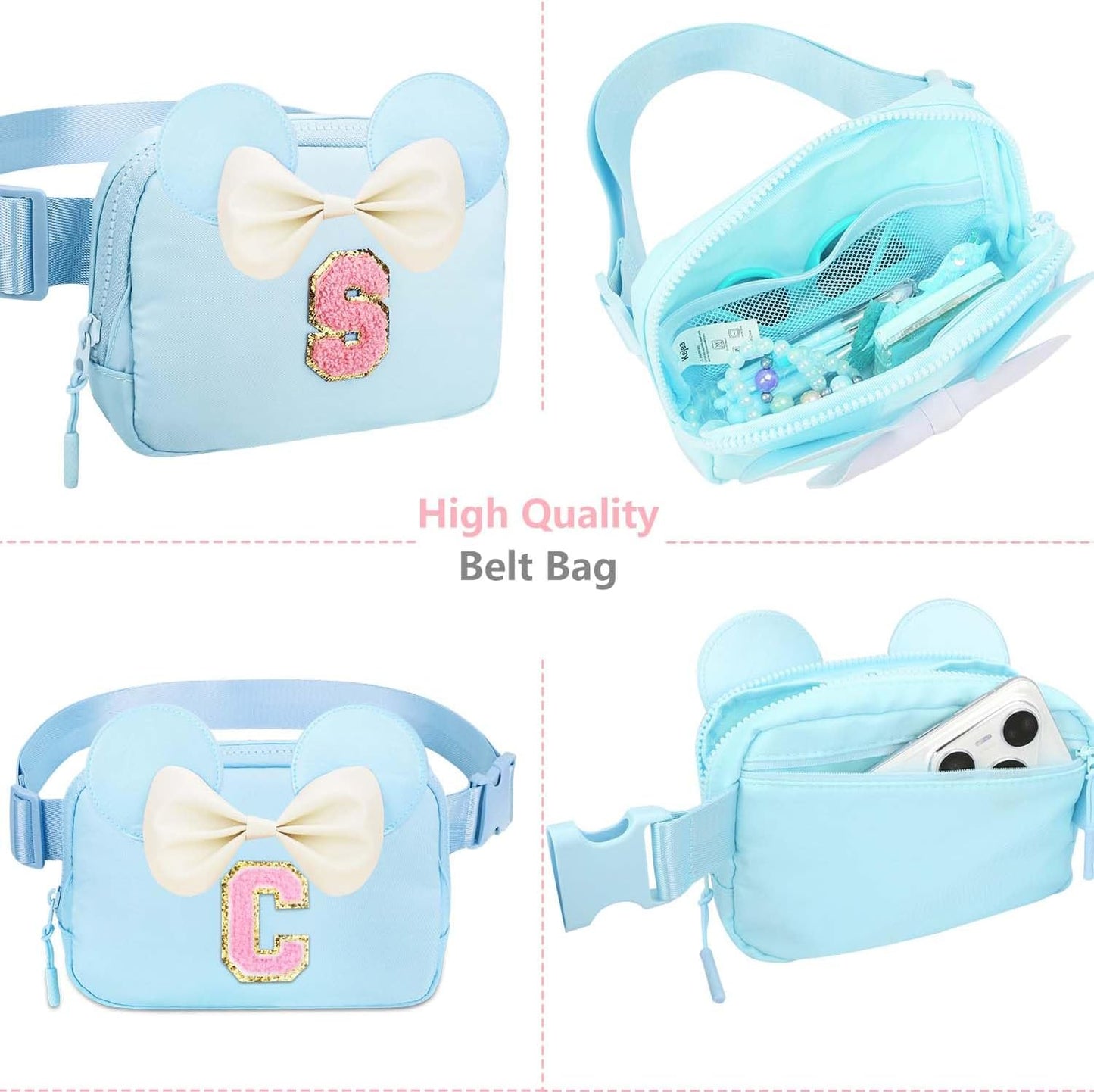 Bolsa cintura para niños azul
