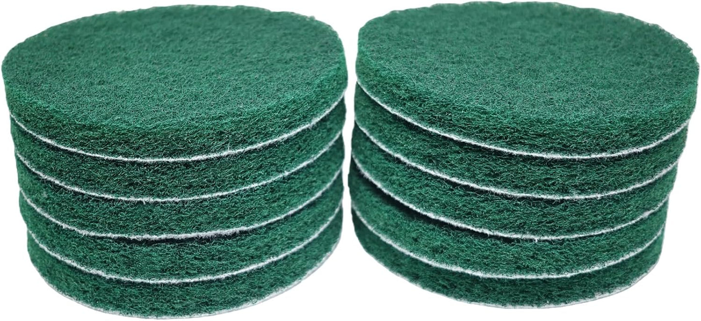 10 Almohadillas Multiusos 6pulg Verdes Pulido Automotriz