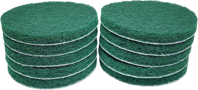 10 Almohadillas Multiusos 6pulg Verdes Pulido Automotriz