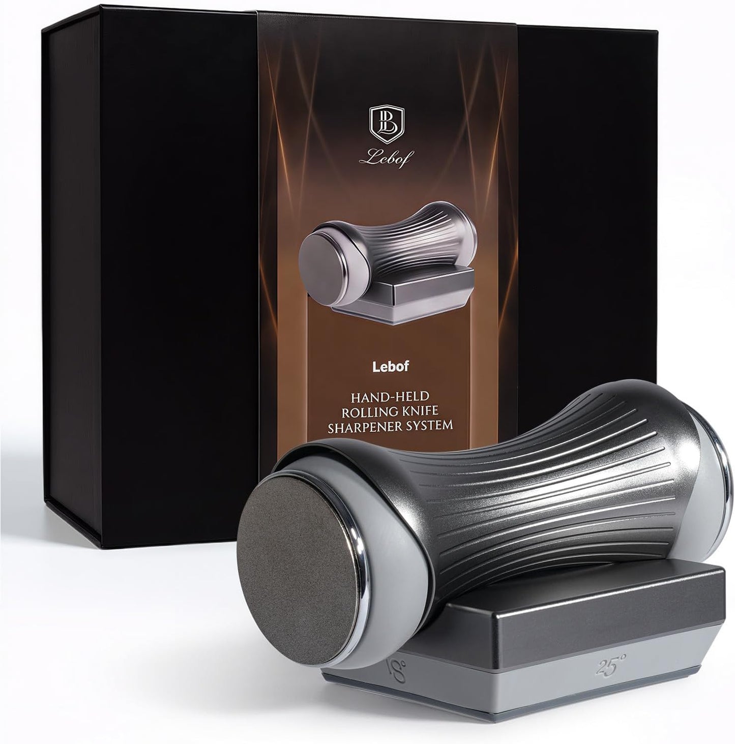 Afilador cuchillos disco diamante base magnética 4 angulos