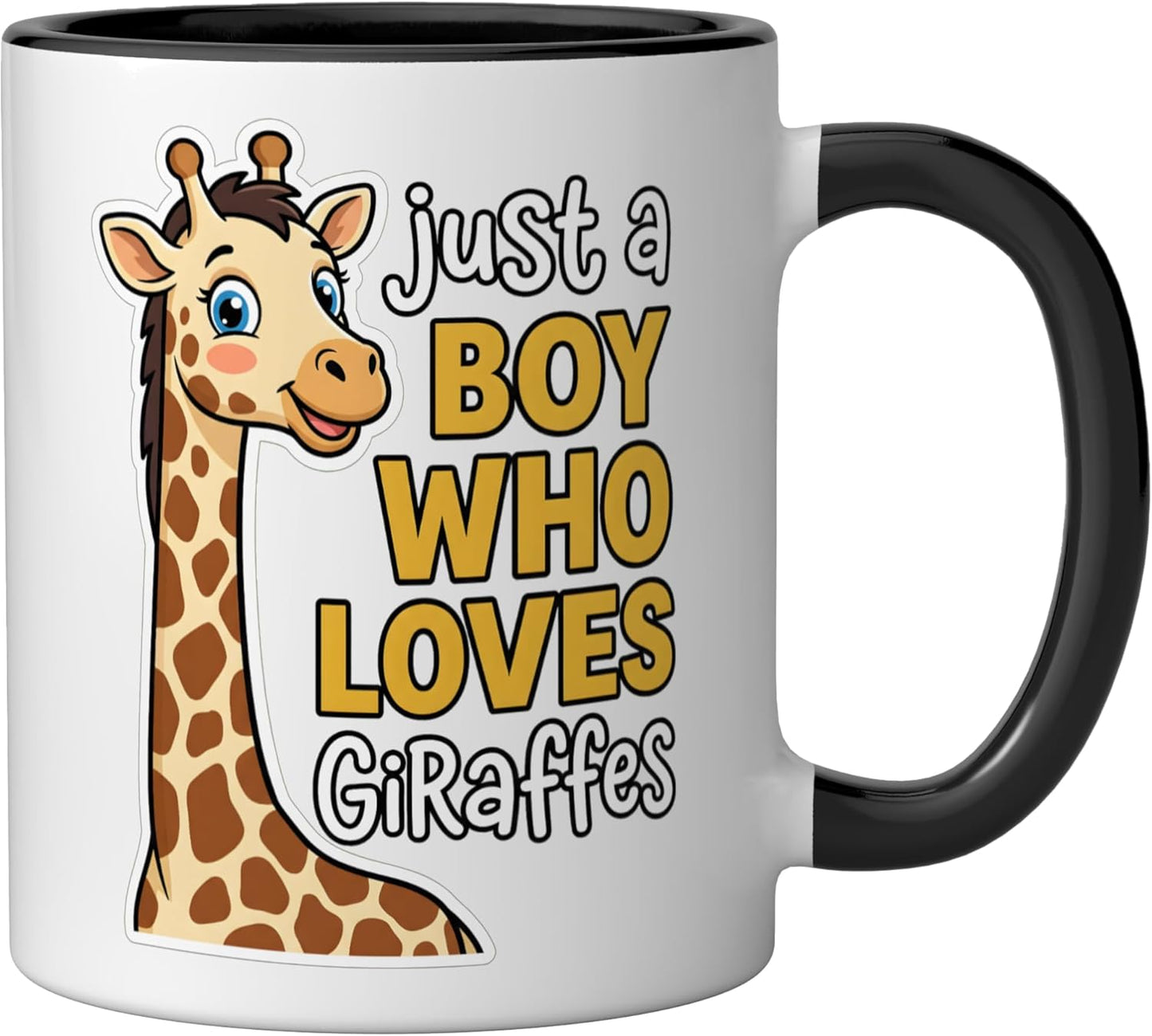 Taza cerámica divertida de jirafa para quien ama las jirafas