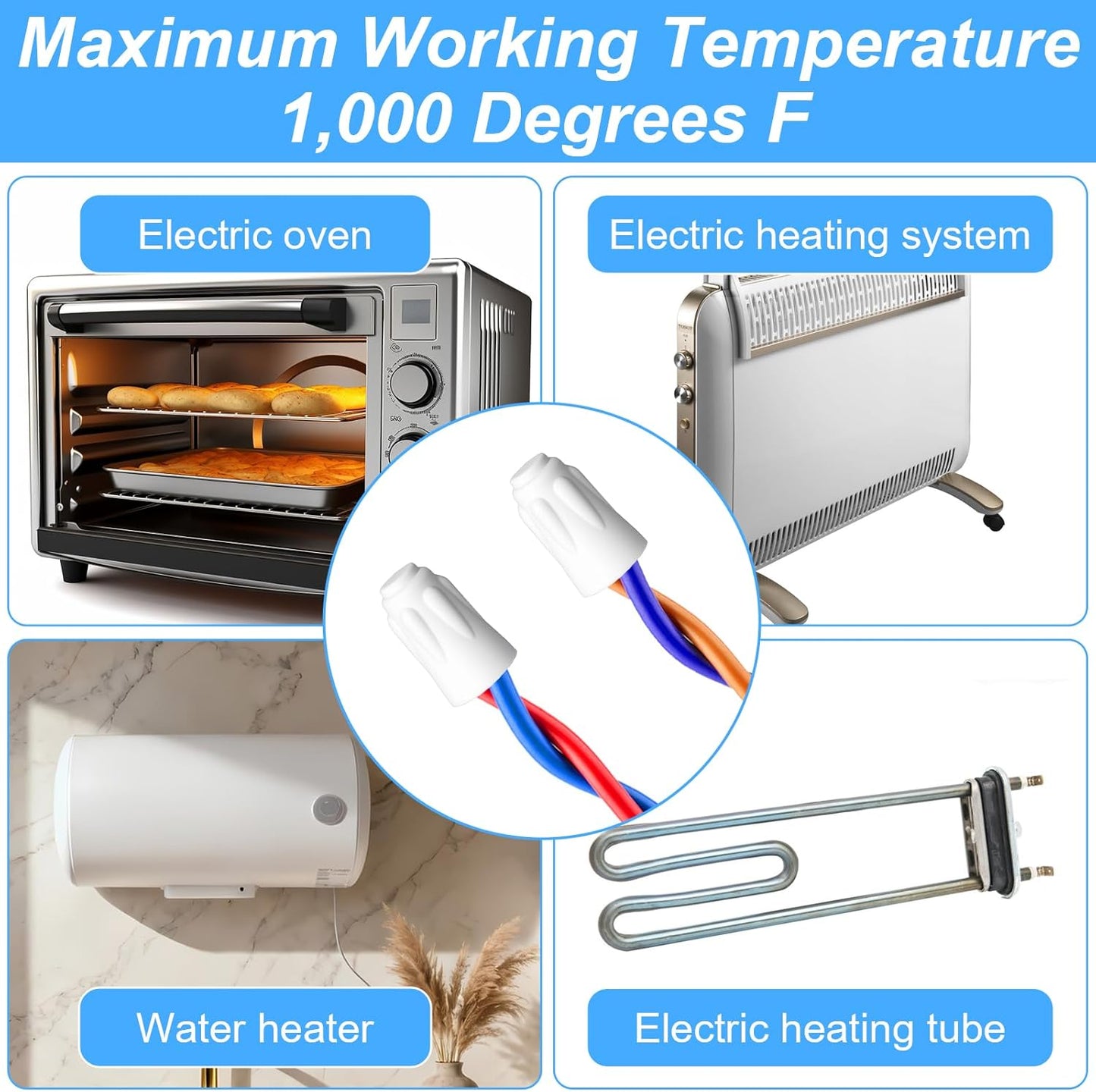 30 Conectores Cerámica Alta Temperatura para Horno
