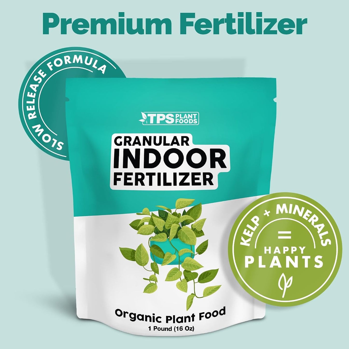 Fertilizante granular para plantas interiores 6oz