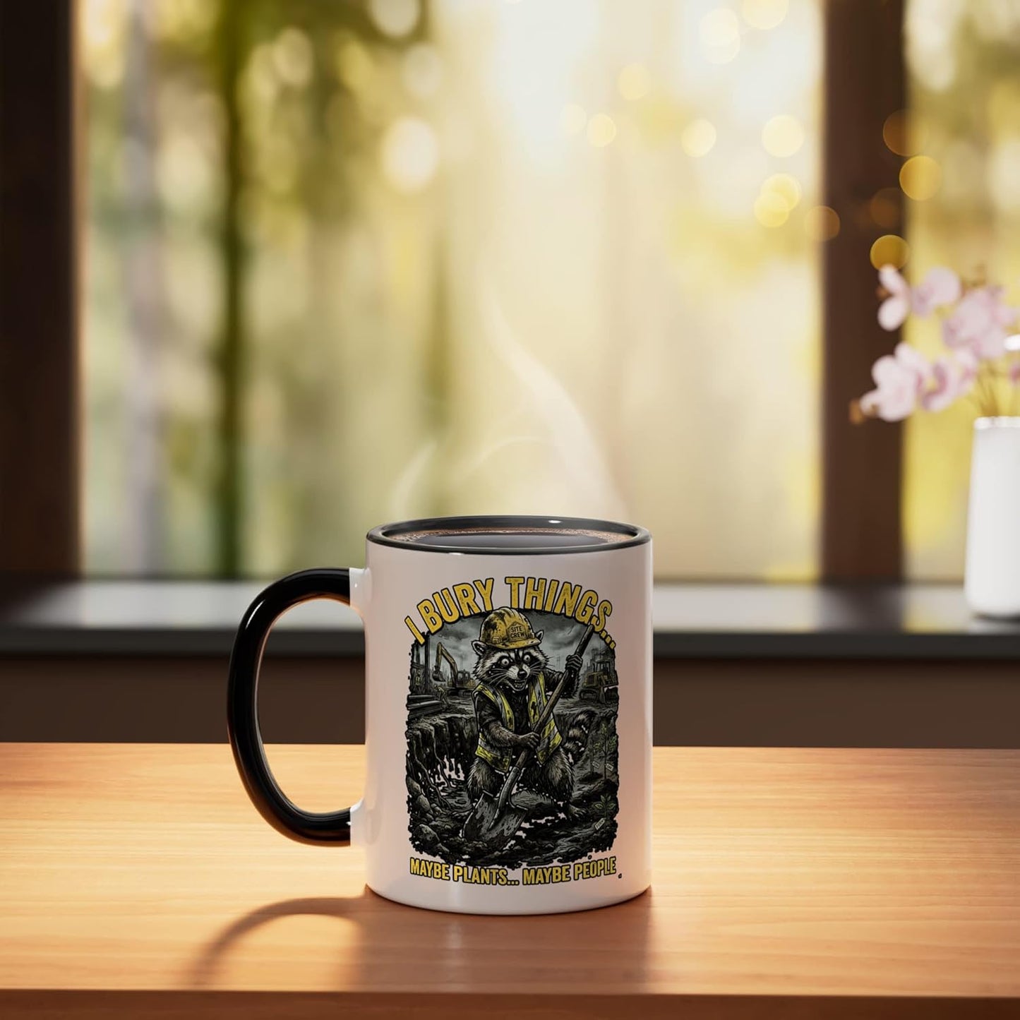 Taza Cerámica Ratoncito Obra Negra/Blanca