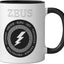 Taza cerámica dios griego Zeus negro/blanco