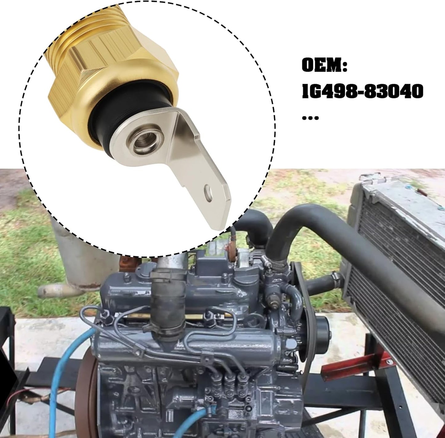 Sensor temperatura tractor comp Kubota V1505