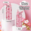 Taza aislada de fresa para niños de acero inoxidable rosa