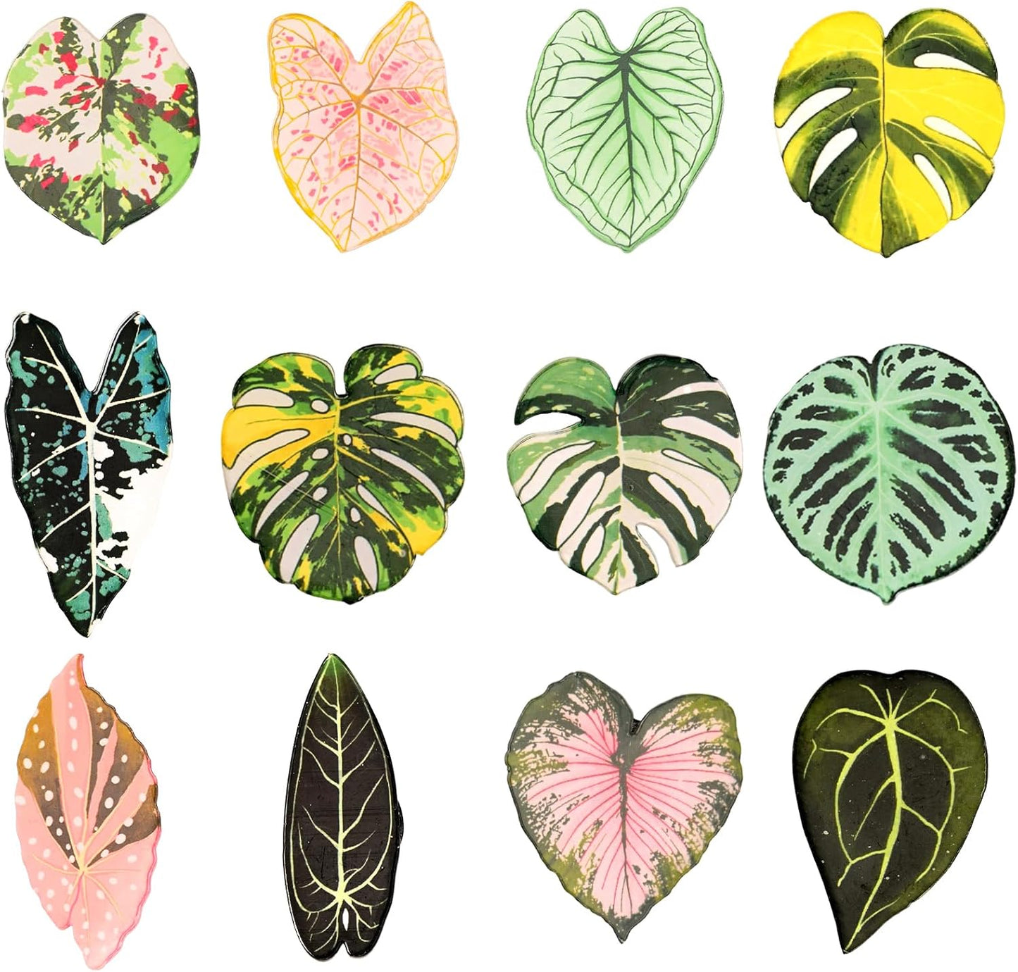 12 imanes hoja para nevera decoración cocina oficina