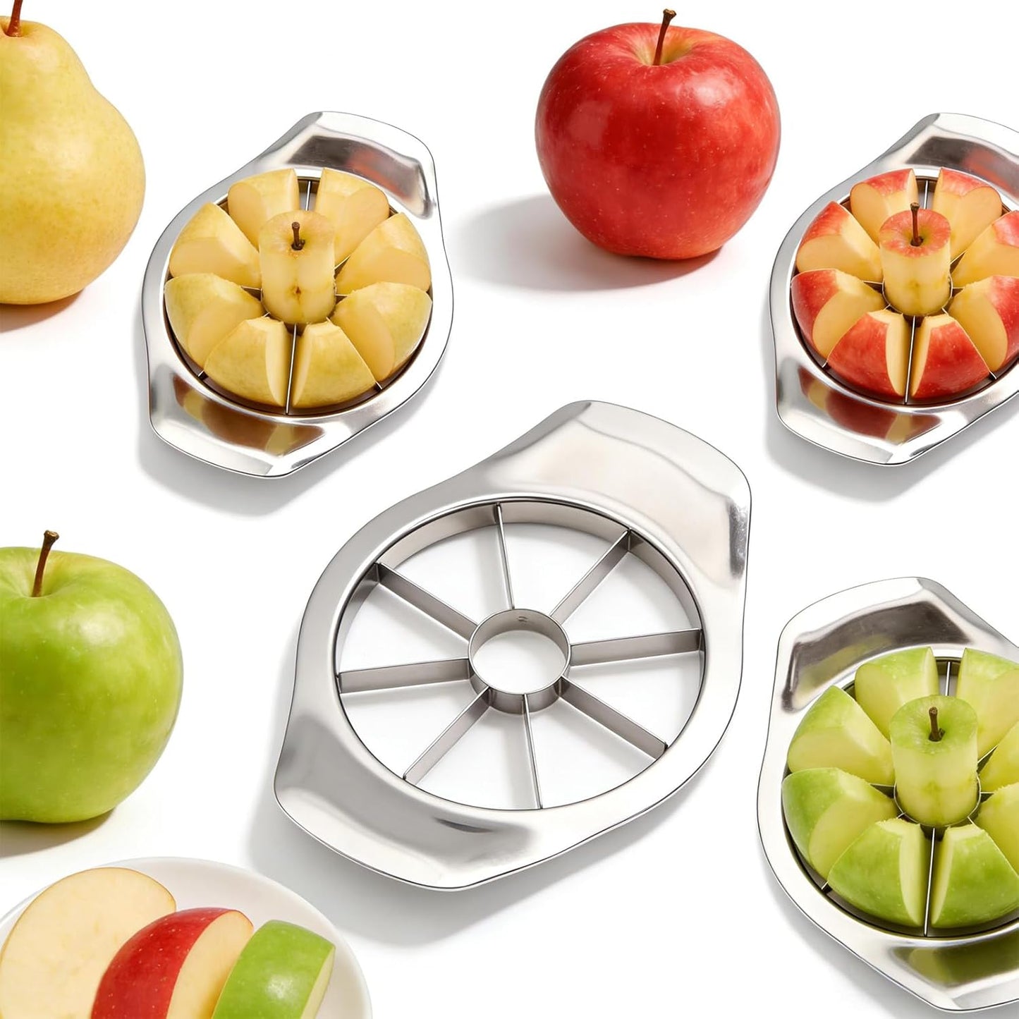 Cortador manzanas acero inox 8 rebanadas resistente