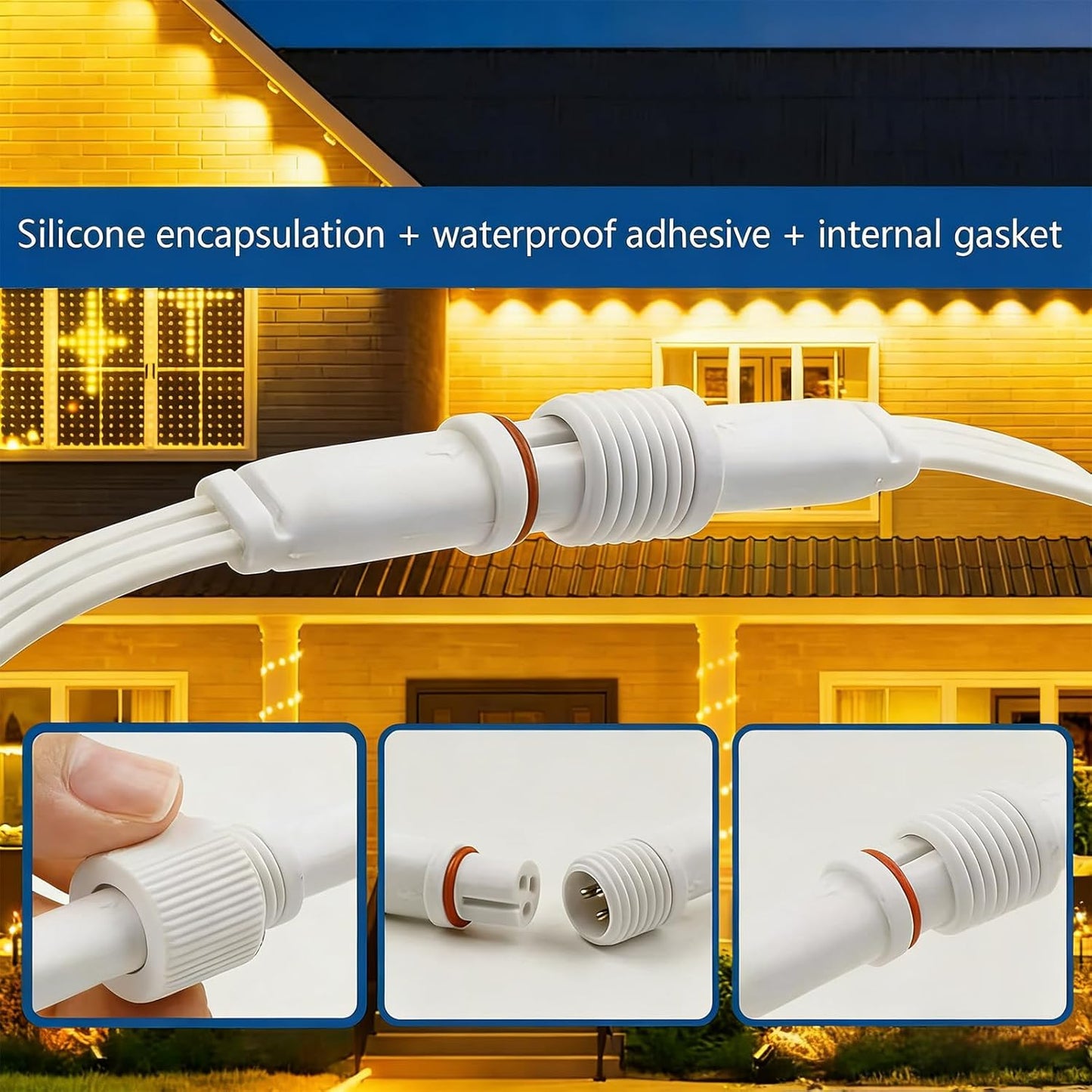 Cable extensión luz exterior impermeable comp H705A-Y