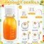 100 Botellas Plástico 2oz Tapa Blanca Mini Reutilizable