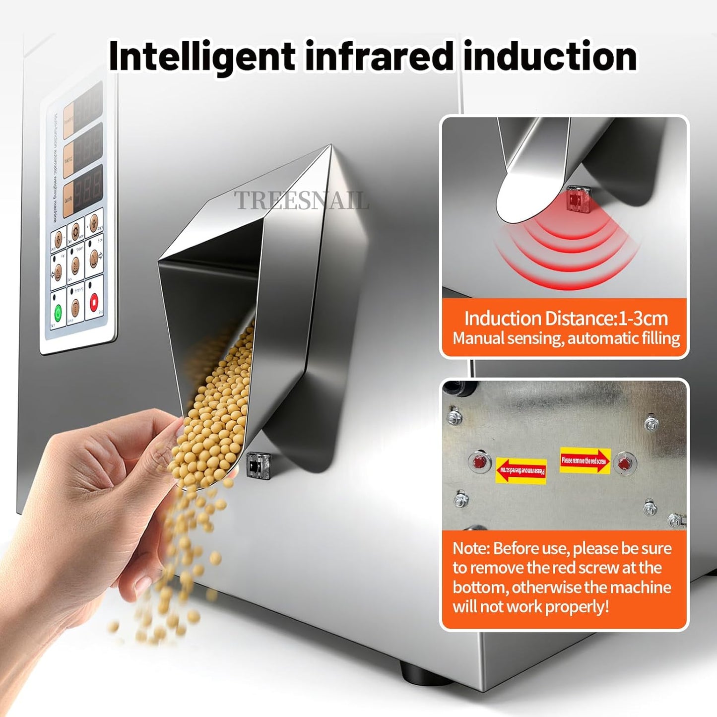 Máquina llenado polvo 0.04-3.53oz automática para té café harina