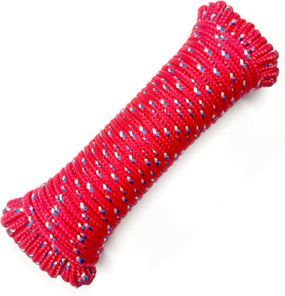 Cuerda trenzada diamante 3/8pulg x100pies 660lb uso interno y externo rojo
