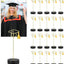 Tapa de graduación con borlas amarillas soporte grande de fotos 6" para centros de mesa 2026
