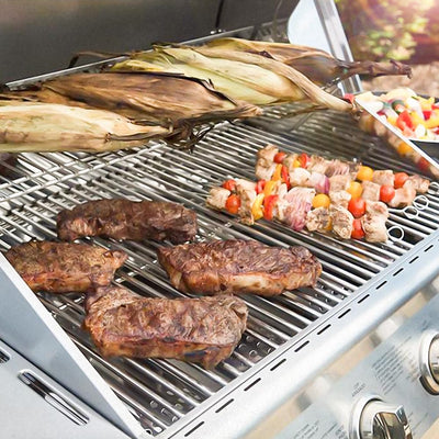 Rejillas parrilla 17pulg acero inox 201 paquete 2